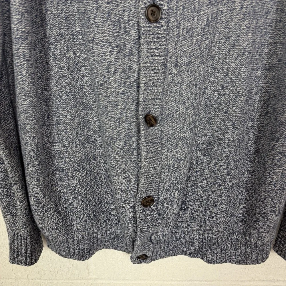 Banana Republic Men's Cardigan Sweater SZ XL Blue Shawl Collar‎ Academia Preppy